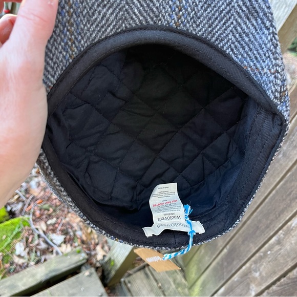 WoolOvers Men’s 100% Wool Bakers Boy Slate Grey Cap Hat NWT Sz M - Picture 10 of 16